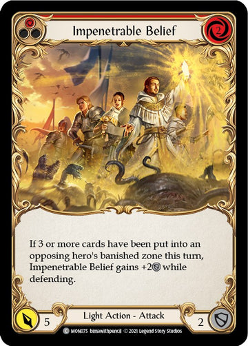 Impenetrable Belief (Red) [MON075] [Monarch] Unlimited Edition Rainbow Foil