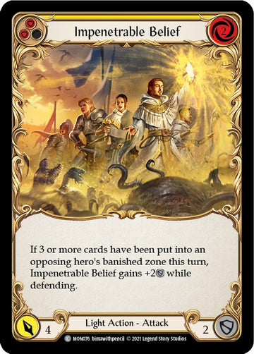 Impenetrable Belief (Yellow) [MON076] [Monarch] 1st Edition Normal