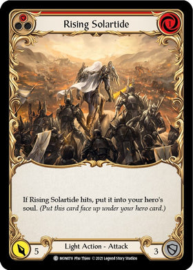 Rising Solartide (Red) [MON078] [Monarch] 1st Edition Rainbow Foil