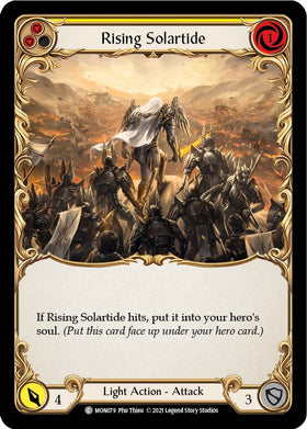 Rising Solartide (Yellow) [MON079] [Monarch] Unlimited Edition Rainbow Foil