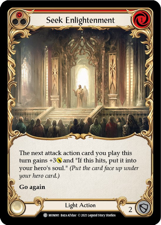 Seek Enlightenment (Red) [MON081] [Monarch] 1st Edition Normal