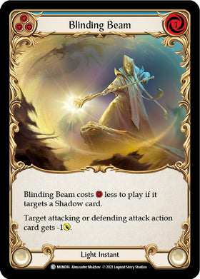 Blinding Beam (Blue) [MON086] [Monarch] 1st Edition Rainbow Foil