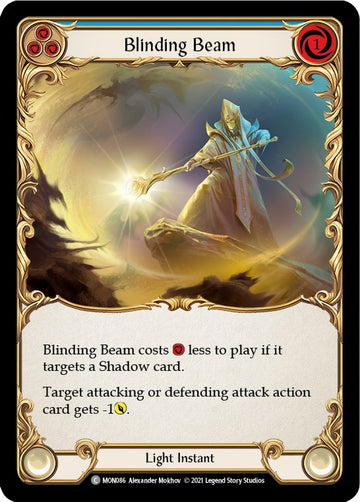 Blinding Beam (Blue) [MON086] [Monarch] 1st Edition Rainbow Foil