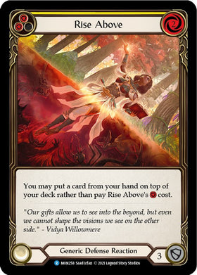 Rise Above (Yellow) [MON258] [Monarch] Unlimited Edition Rainbow Foil
