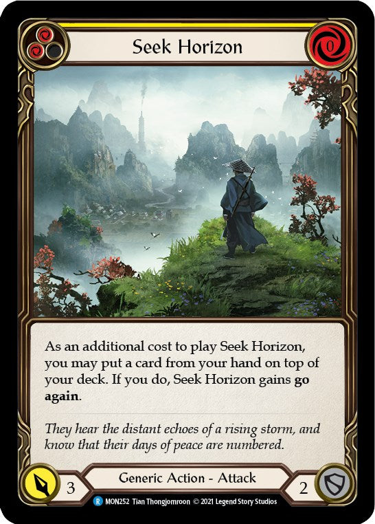 Seek Horizon (Yellow) [MON252] [Monarch] 1st Edition Normal