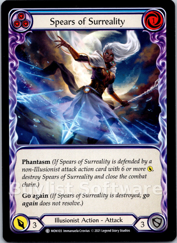 Spears of Surreality (Blue) [MON103] [Monarch] 1st Edition Normal
