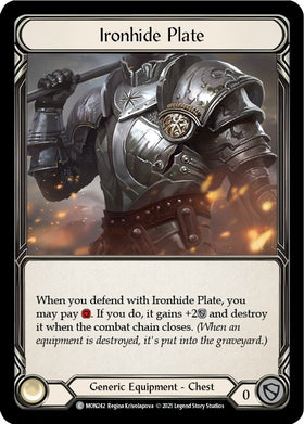 Ironhide Plate [MON242] [Monarch] 1st Edition Normal