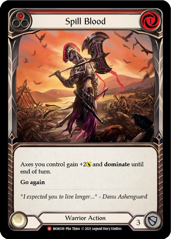 Spill Blood [MON109] [Monarch] 1st Edition Rainbow Foil