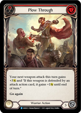 Plow Through (Red) [MON113] [Monarch] Unlimited Edition Rainbow Foil