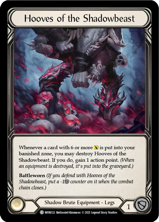 Hooves of the Shadowbeast [MON122] [Monarch] Unlimited Edition Rainbow Foil
