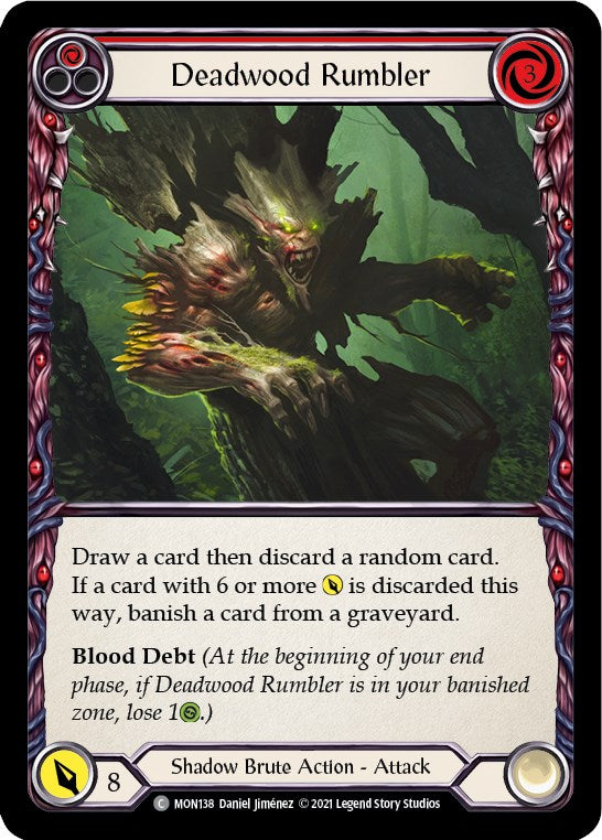Deadwood Rumbler (Red) [MON138] [Monarch] 1st Edition Normal