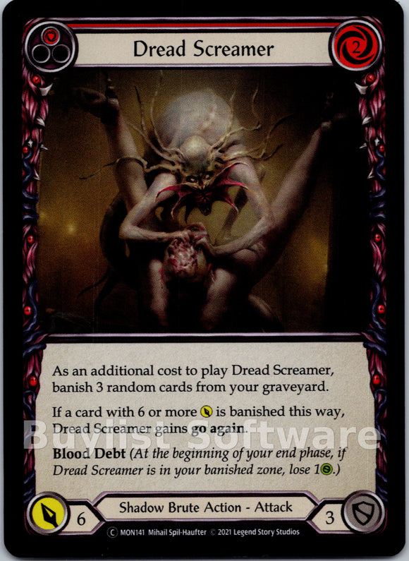 Dread Screamer (Red) [MON141] [Monarch] Unlimited Edition Rainbow Foil