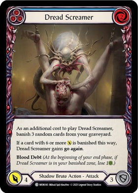 Dread Screamer (Blue) [MON143] [Monarch] Unlimited Edition Rainbow Foil
