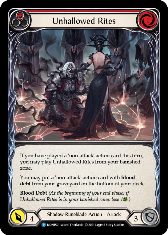 Unhallowed Rites (Red) [MON159] [Monarch] Unlimited Edition Rainbow Foil