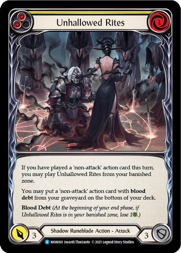 Unhallowed Rites (Yellow) [MON160] [Monarch] 1st Edition Normal