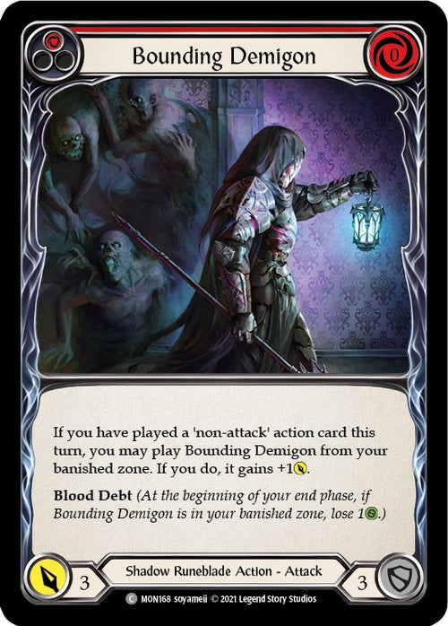 Bounding Demigon (Red) [MON168] [Monarch] 1st Edition Normal