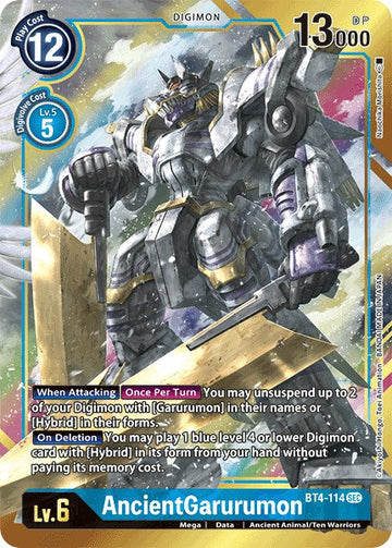 AncientGarurumon (Alternate Art) [BT4-114 SEC] [Great Legend] Foil