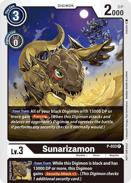 Sunarizamon (Great Legend Power Up Pack) [P-033] [Digimon Promotion Cards]