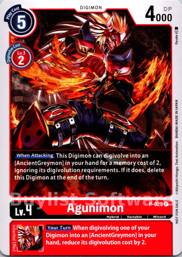 Agunimon [P-029] [Digimon Promotion Cards]