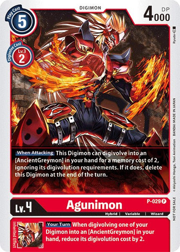 Agunimon [P-029] [Digimon Promotion Cards] Foil