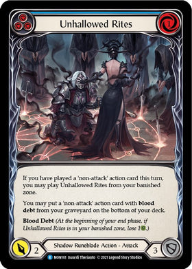 Unhallowed Rites (Blue) [MON161] [Monarch] 1st Edition Normal