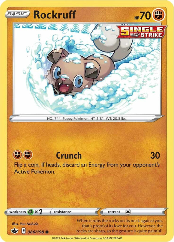 Rockruff [086/198] [Chilling Reign] Reverse Holofoil