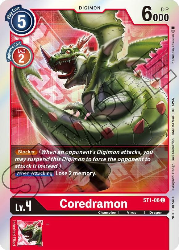 Coredramon (Event Pack 1) [ST1-06] [Starter Deck 01: Gaia Red] Foil