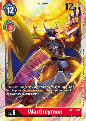 WarGreymon (Event Pack 1) [ST1-11] [Starter Deck 01: Gaia Red] Foil