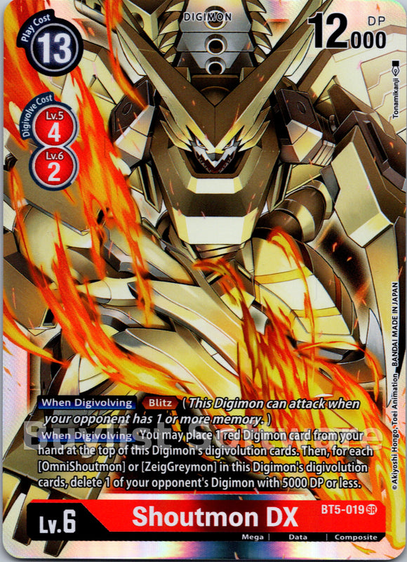 Shoutmon DX [BT5-019] [Battle of Omni] Foil