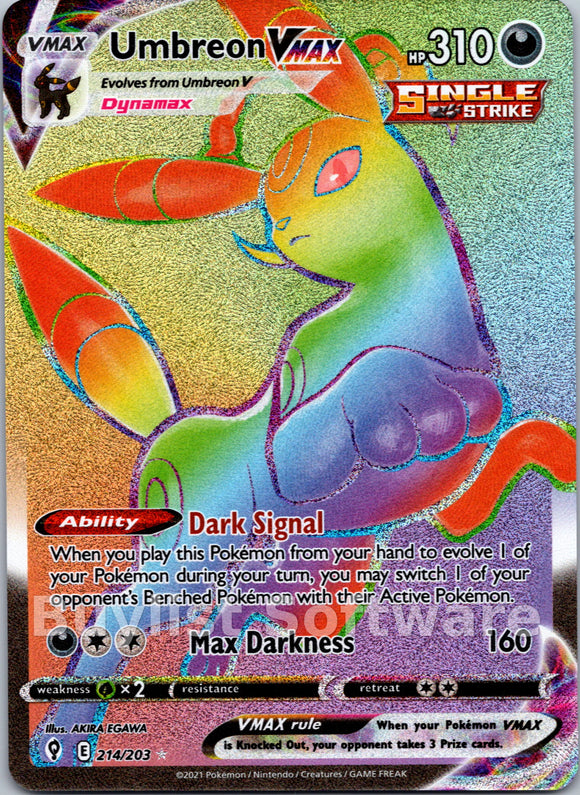Umbreon VMAX [214/203] [Evolving Skies] Holofoil