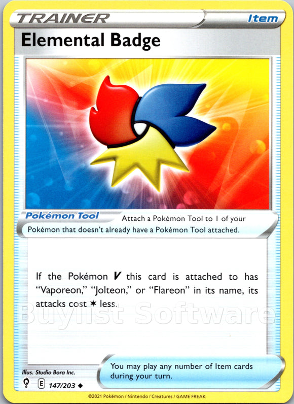 Elemental Badge [147/203] [Evolving Skies]