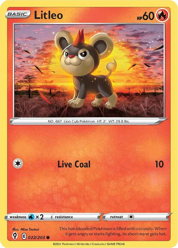 Litleo [022/203] [Evolving Skies] Reverse Holofoil