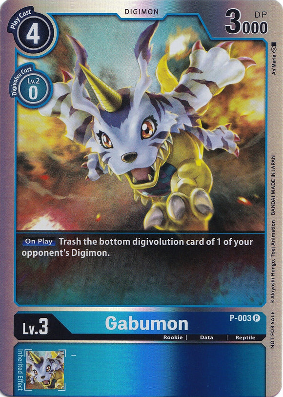 Gabumon (Rainbow Foil) [P-003] [Digimon Promotion Cards] Foil