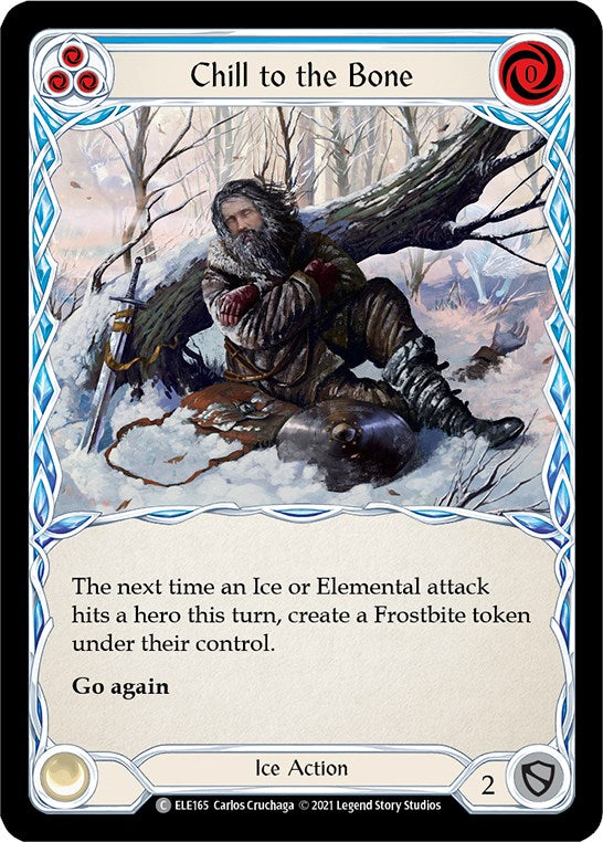 Chill to the Bone (Blue) [ELE165] [Tales of Aria] 1st Edition Normal
