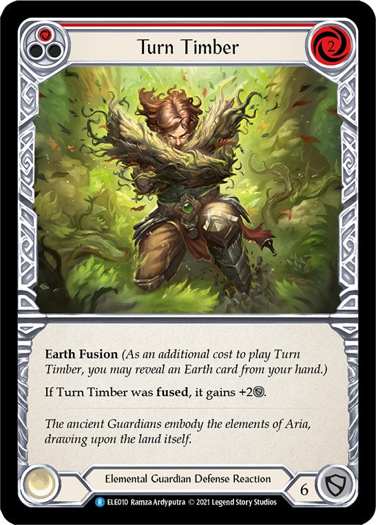 Turn Timber (Red) [ELE010] [Tales of Aria] Unlimited Edition Rainbow Foil