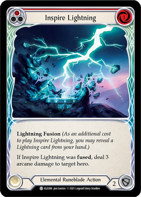 Inspire Lightning (Red) [ELE088] [Tales of Aria] Unlimited Edition Rainbow Foil
