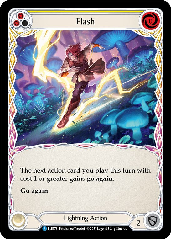 Flash (Yellow) [ELE178] [Tales of Aria] Unlimited Edition Rainbow Foil