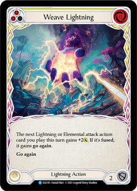 Weave Lightning (Yellow) [ELE181] [Tales of Aria] 1st Edition Normal
