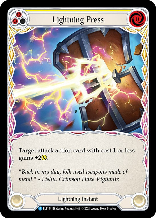 Lightning Press (Yellow) [ELE184] [Tales of Aria] Unlimited Edition Normal