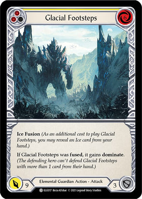 Glacial Footsteps (Yellow) [ELE017] [Tales of Aria] 1st Edition Normal