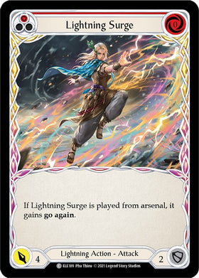 Lightning Surge (Red) [ELE189] [Tales of Aria] Unlimited Edition Rainbow Foil