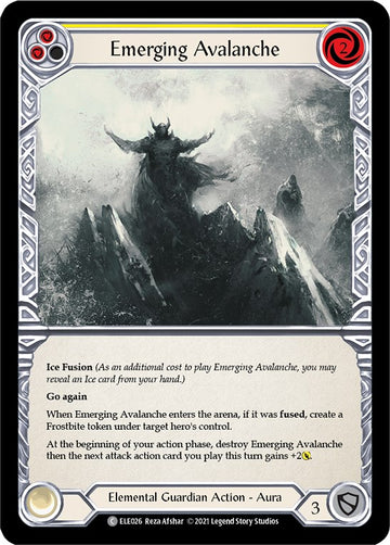 Emerging Avalanche (Yellow) [ELE026] [Tales of Aria] Unlimited Edition Rainbow Foil