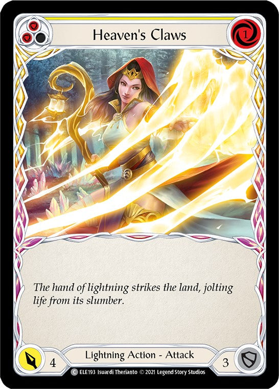 Heaven's Claws (Yellow) [ELE193] [Tales of Aria] 1st Edition Normal