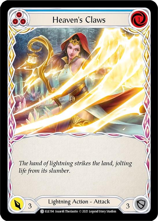 Heaven's Claws (Blue) [ELE194] [Tales of Aria] 1st Edition Normal