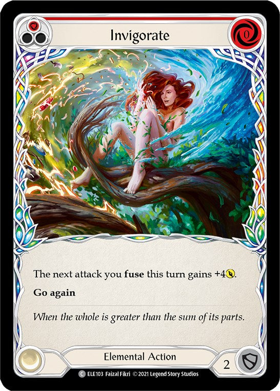 Invigorate (Red) [ELE103] [Tales of Aria] Unlimited Edition Rainbow Foil