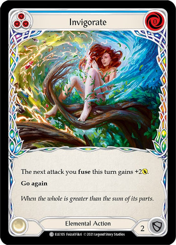Invigorate (Blue) [ELE105] [Tales of Aria] Unlimited Edition Rainbow Foil