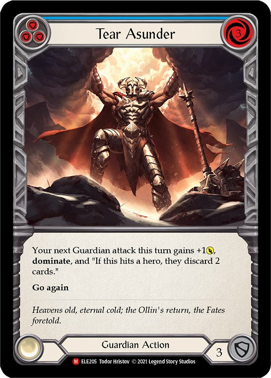 Tear Asunder [ELE205] [Tales of Aria] 1st Edition Rainbow Foil