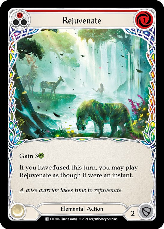 Rejuvenate (Red) [ELE106] [Tales of Aria] 1st Edition Rainbow Foil
