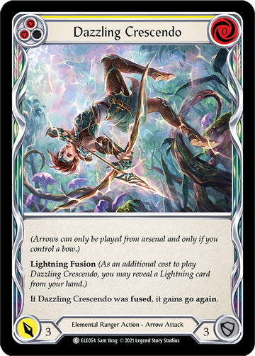 Dazzling Crescendo (Yellow) [ELE054] [Tales of Aria] Unlimited Edition Rainbow Foil