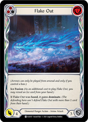 Flake Out (Yellow) [ELE057] [Tales of Aria] 1st Edition Rainbow Foil